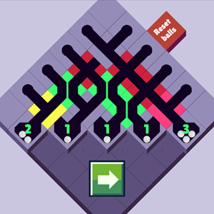 Pipe Ball Puzzle game.